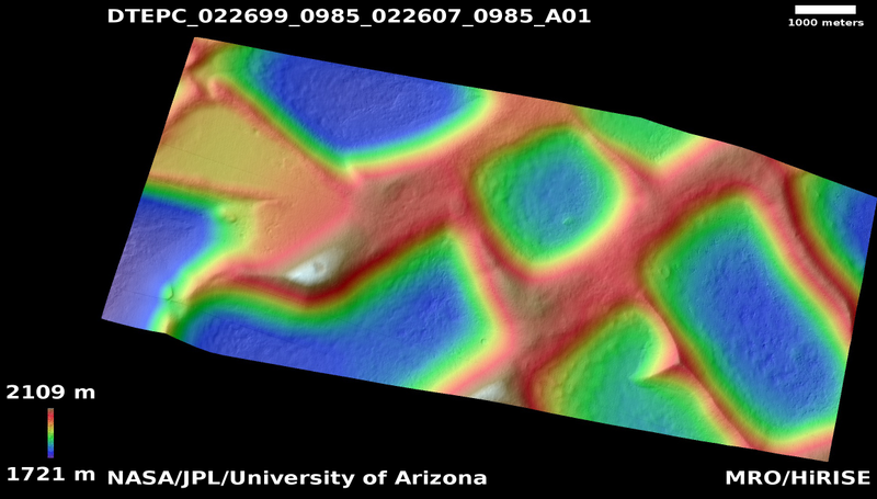 Illustration for article titled The Mysterious Honeycomb Structures on Mars